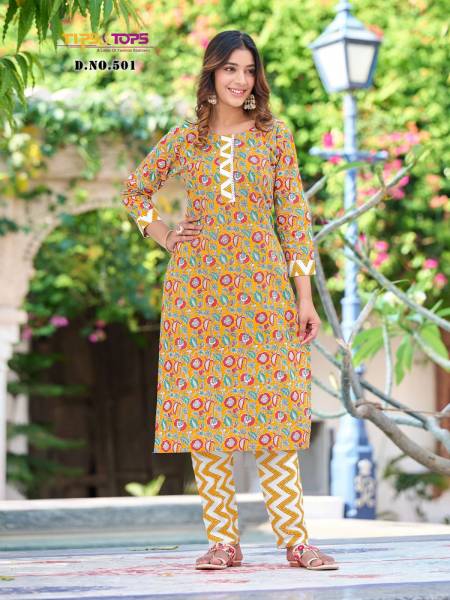 Cotton Candy Vol 5 By Tips And Tops Printed Kurti With Bottom Catalog